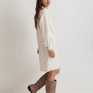 Madewell Corduroy Mini Shirtdress Dress Size Small